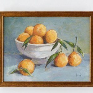 BNIB Studio McGee Threshold 18” × 14” Citrus Harvest Framed Wall Canvas
